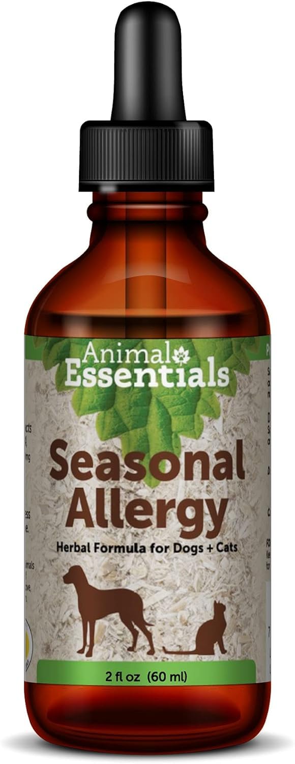 Animal Essentials Seasonal y for Dogs & Cats - y , Licorice Root, Seasonal Support, Liquid Drops, al Formula - 2 Fl Oz