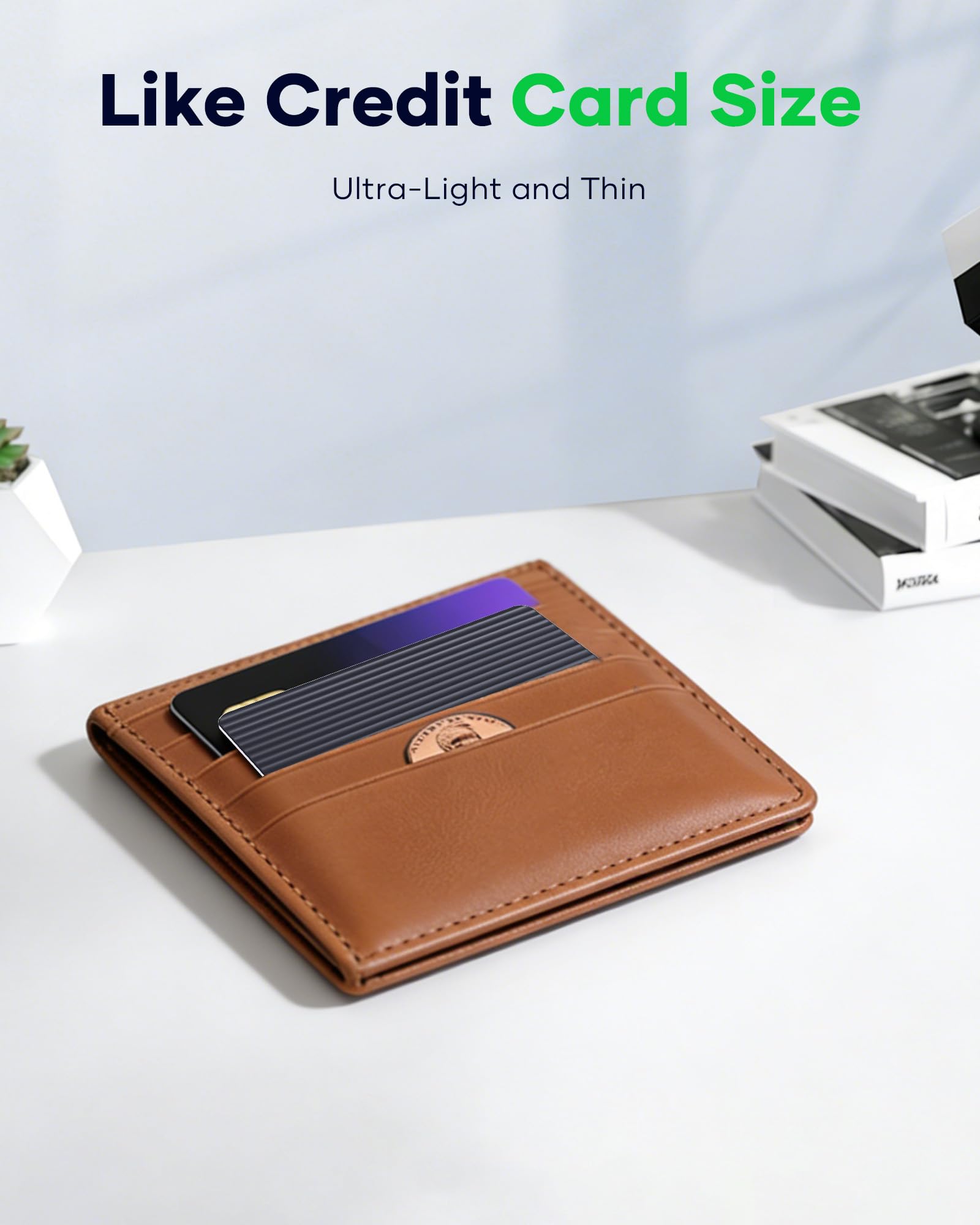 Portafoglio Tracker Card per iOS Find My, batteria di 10 anni, nessuna ricarica richiesta, Smart Slim Card Tracker per portafoglio, passaporto e bagagli, ricerca oggetti intelligenti per