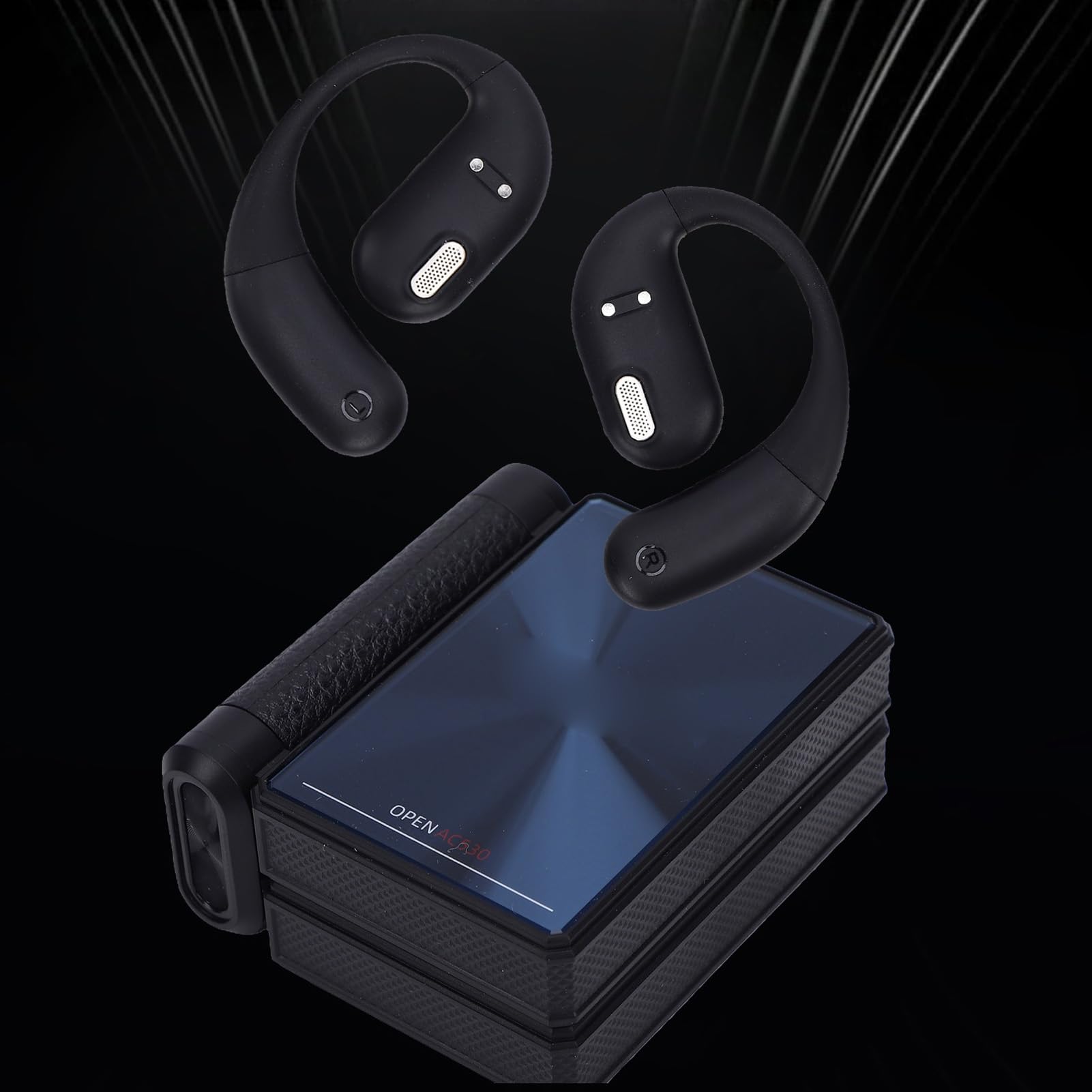 Dpofirs Auriculares Bluetooth Inalámbricos, Auriculares Bluetooth Deportivos, Impermeables IPX7 para Correr, Entrenar, Gimnasio (Black)