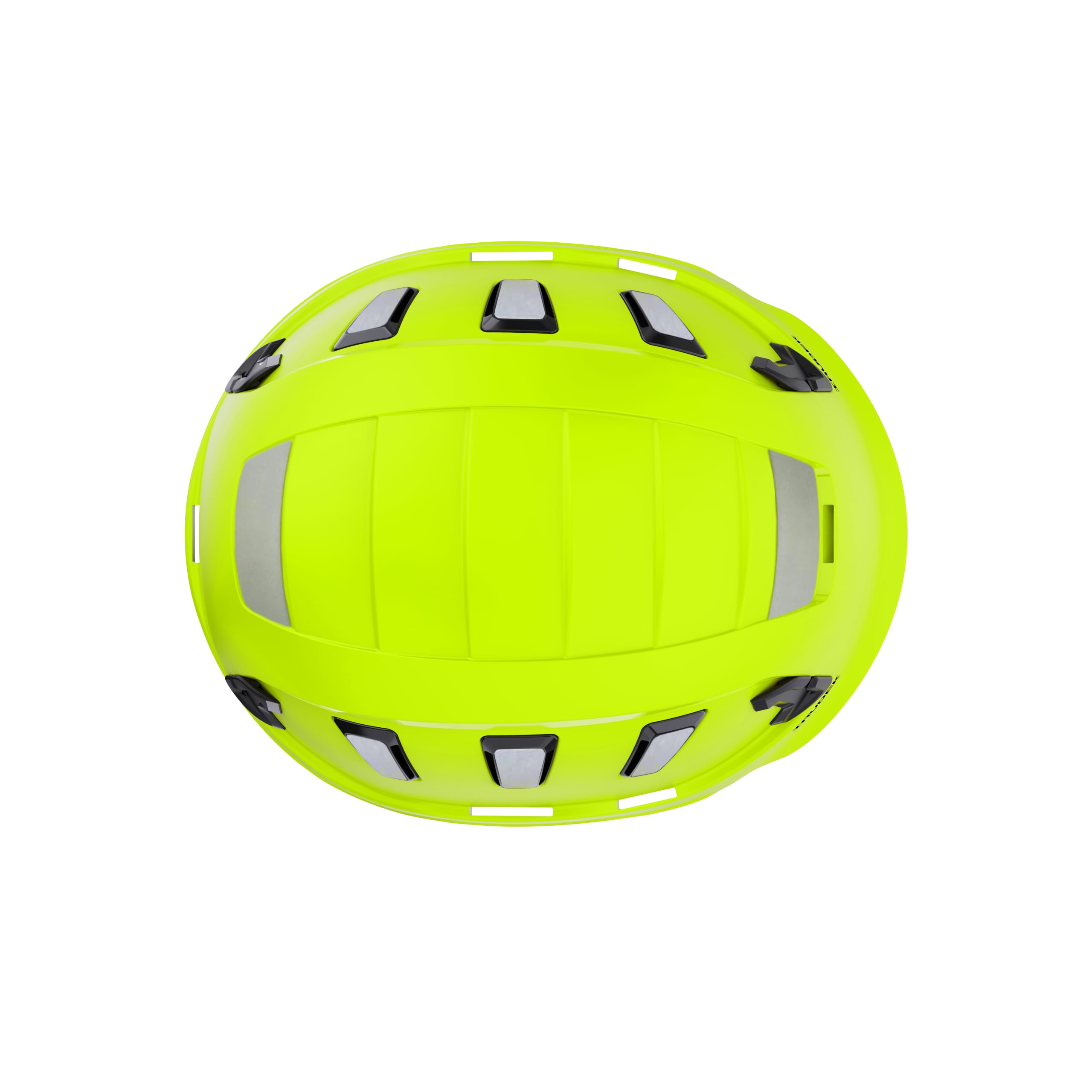 Irudek OREKA II Vent HI-Viz – Casco ventilado Alta Visibilidad para Trabajos en Altura, ABS Ultraligero, Pegatinas Reflectantes, Chip NFC Integrado, Ranuras 30 mm, Certificado EN 397 y EN 12492