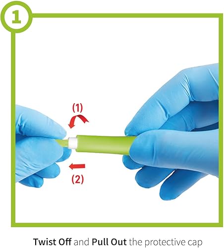 Miniatura 16 de ONE-CARE Lancetas de seguridad, 30G x 0.059 in, activación de botón, suave, precargada, solo 3 pasos, prueba de diabetes, estéril, dispositivo