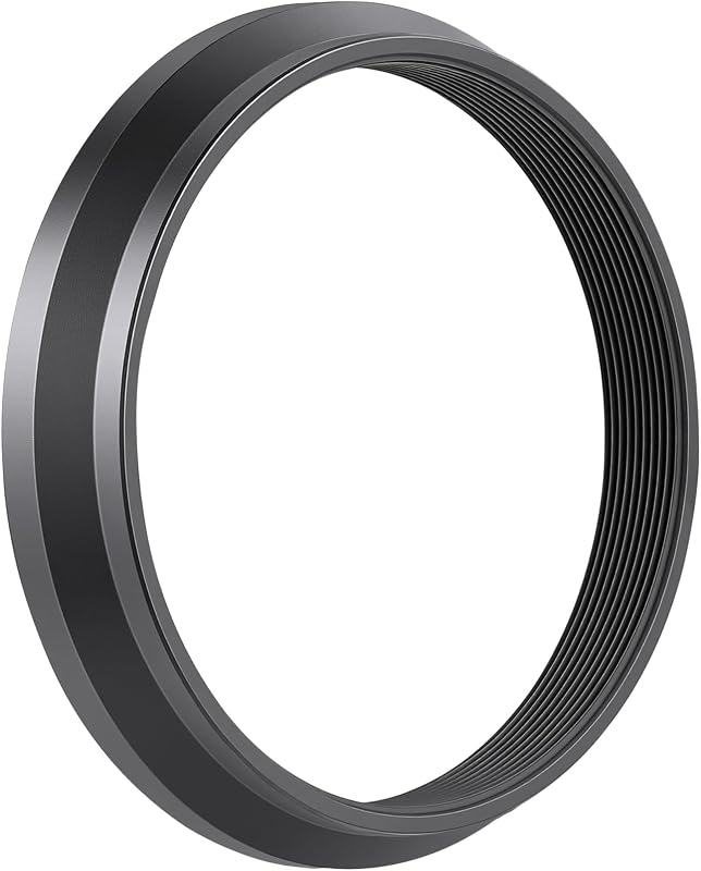 Haoge Filter Adapter Ring for Fujifilm X100VI X100V Camera fit 49mm UV CPL ND Protector Filter Fit Original Lens Cap Black LAR-XVI-NB