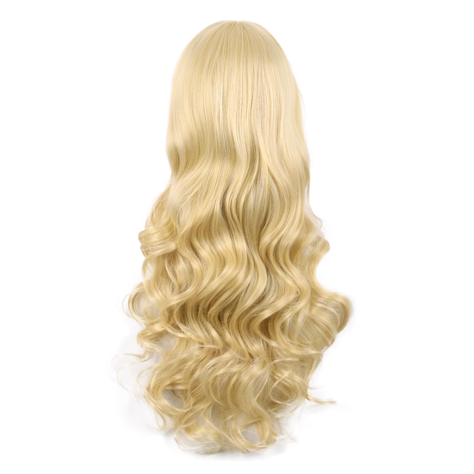 MapofBeauty 28 Pollic/70cm Lolita Lungo Ricci Clip On Code Di Cavallo Cosplay Animato Parrucca (Misto Dorato)