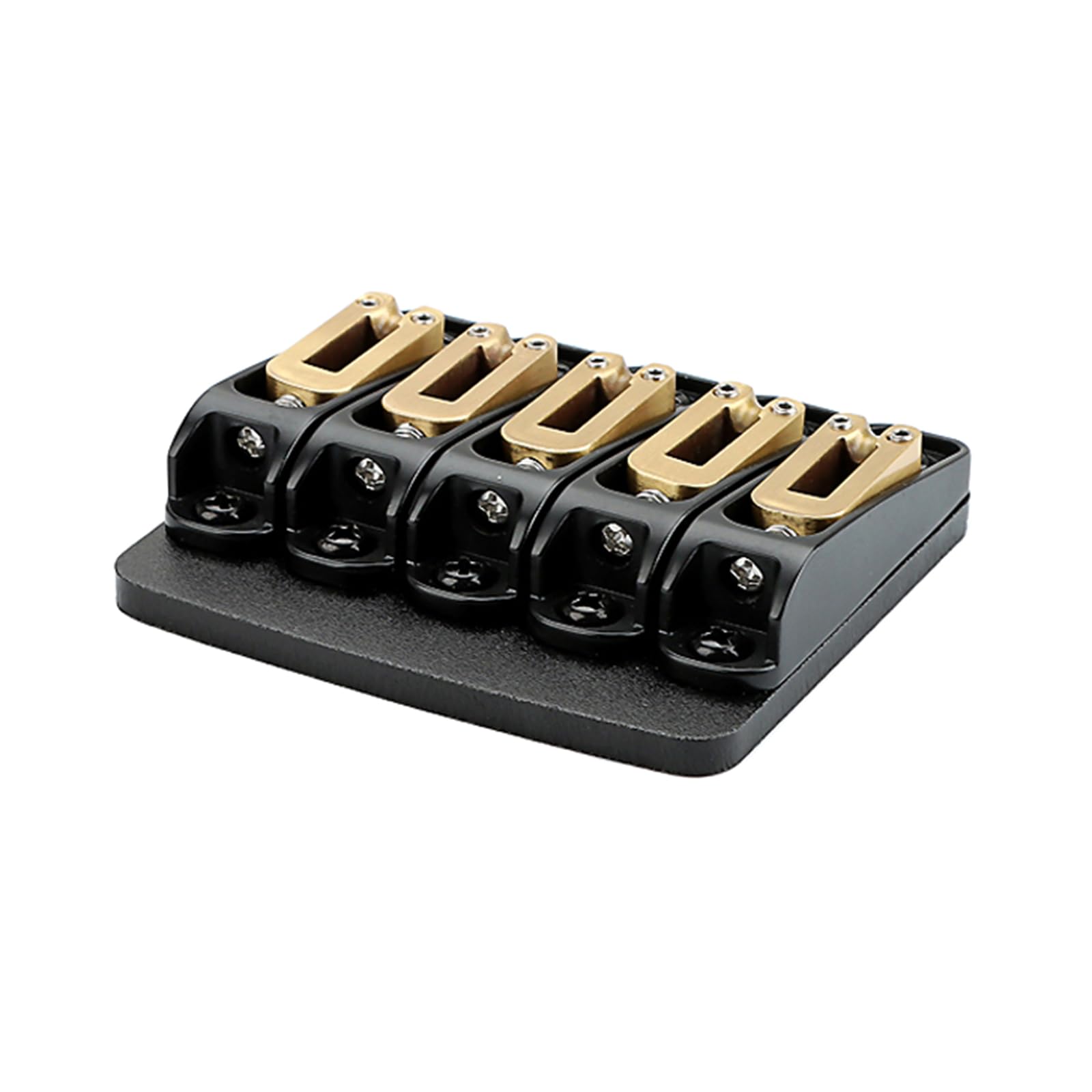 Ponte Per Chitarra Elettrica Nera Ponte Fisso A Sella In Rame Hardtail 81mm Parti E Accessori Chitarra Ukulele Basso Elettrico A 5 Corde