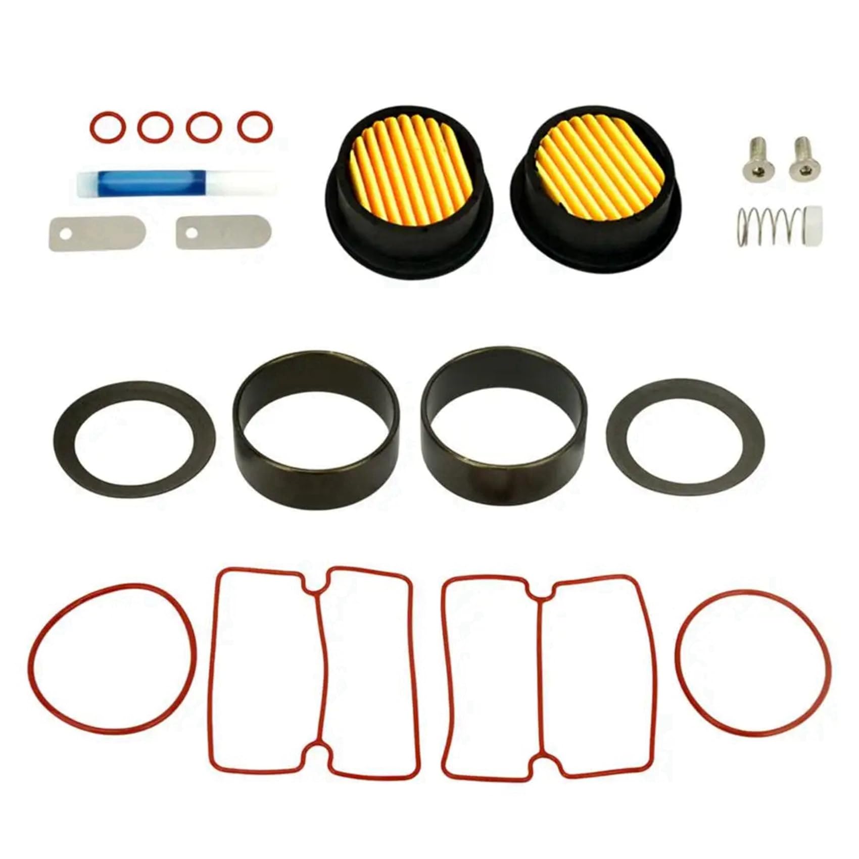 4X Kit di Riparazione per Compressore D'Aria Olio Pompa per Vuoto da 750 W Compressore D'Aria Silenzioso Olio Manicotto del Cilindro Pistone del Cilindro