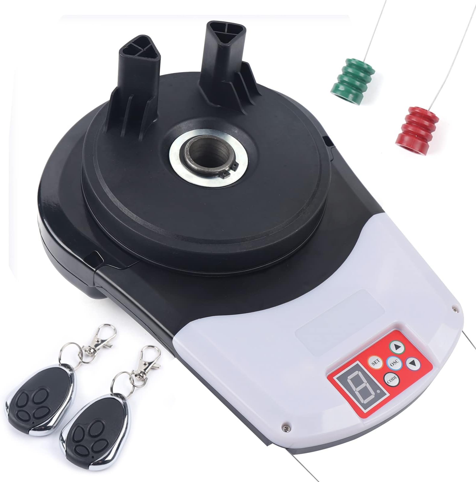 Garage Roller Door Opener with 2 Remote, Electric Roller Garage Door