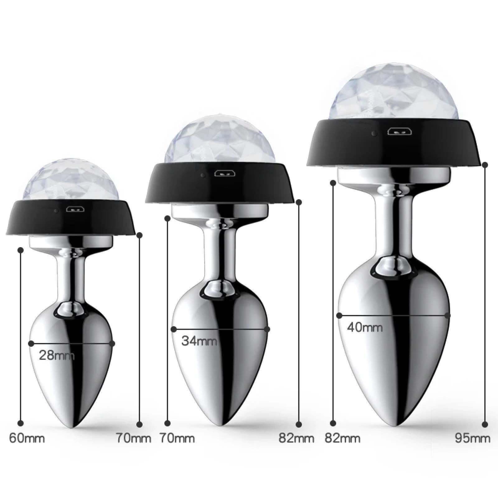 Amazon.com: Tapn anal con control de voz LED Butt Plug Metal Anal Plug Luz  para Parejas Luminoso Anal Perlas Tapn Cola BDSM Juguetes Sexuales  Erticos : Salud y Hogar