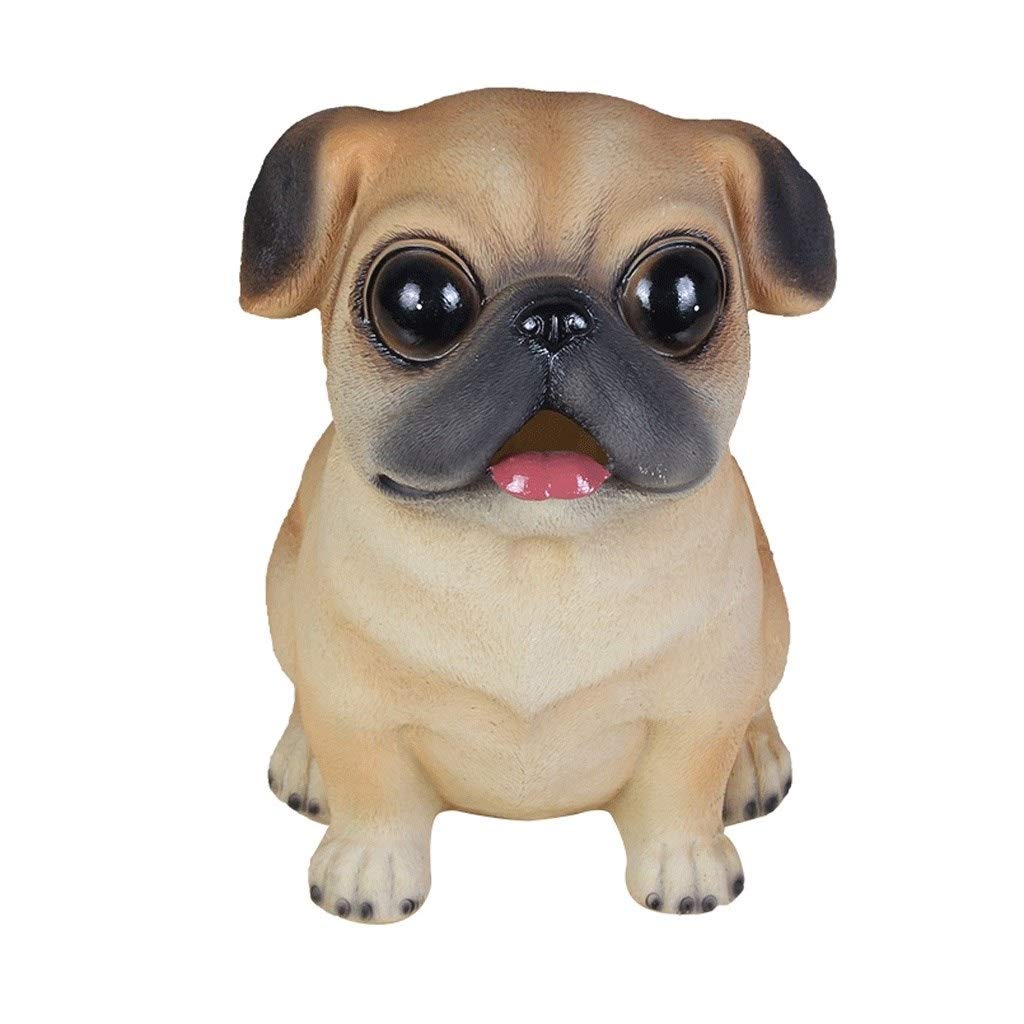 Tirelire adulte en résine forme chien déco maison rangement pièces