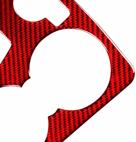 Miniatura 7 de Reposabrazos de consola central de fibra de carbono rojo para Mercedes-Benz Clase C W204 C180 C200 C250 Coupe Sport C300 C63 AMG 2007-2014