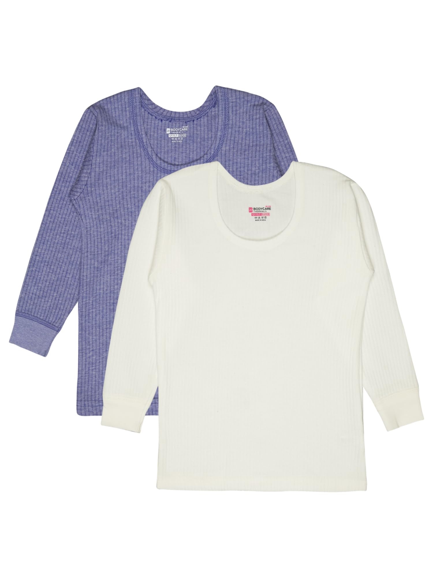 Unisex Slim Fit Thermal Tops Round Neck Full Sleeves Pack Of 2-image-26