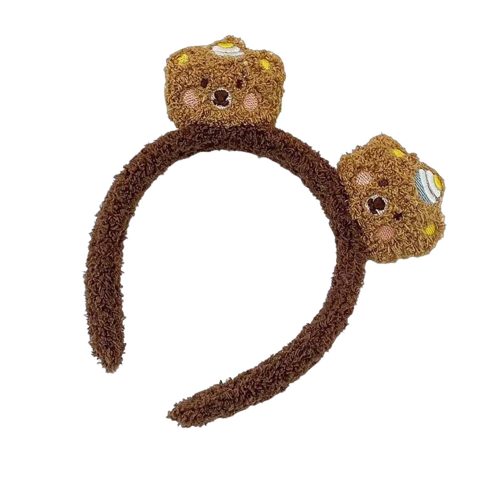 NUOBESTY Set 6 Cerchietti Con Orecchie Da Orso In Peluche - Accessori Per Cosplay, Feste E Travestimenti - 5