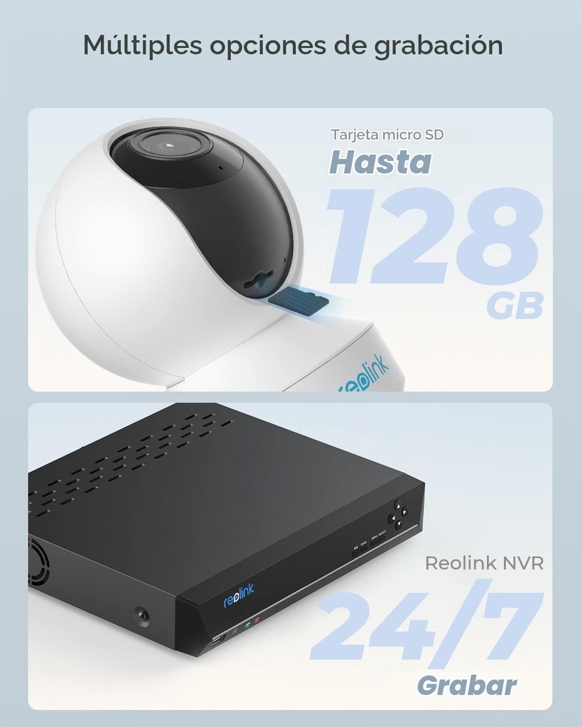 Reolink Cámara PTZ Interior 5MP, E1 Zoom, Visión 360° (Reacondicionado) | Cámara IP WiFi Interior con Zoom Óptico 3X, Giro 355°/50°, Audio 2 Vías, WiFi 2,4/5GHz, Seguimiento Inteligente