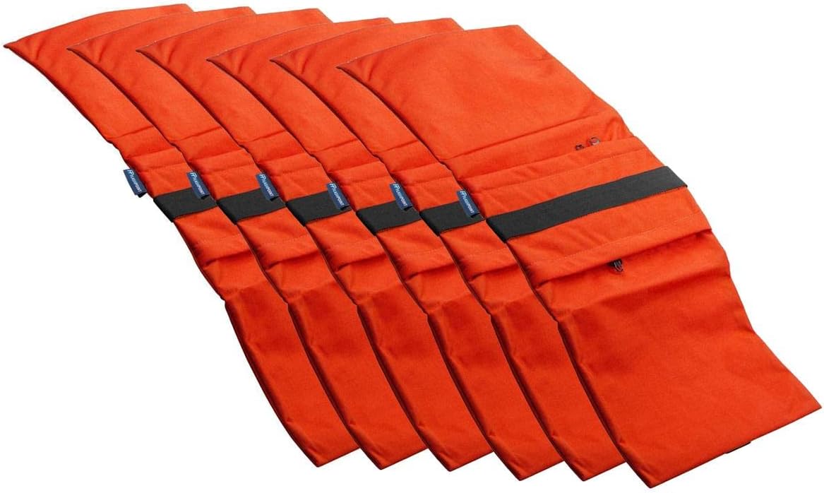 Flashpoint Empty Saddle Sandbag, Water-Resistant Cordura Nylon - (27 lb Capacity, Orange) (6 Pack)