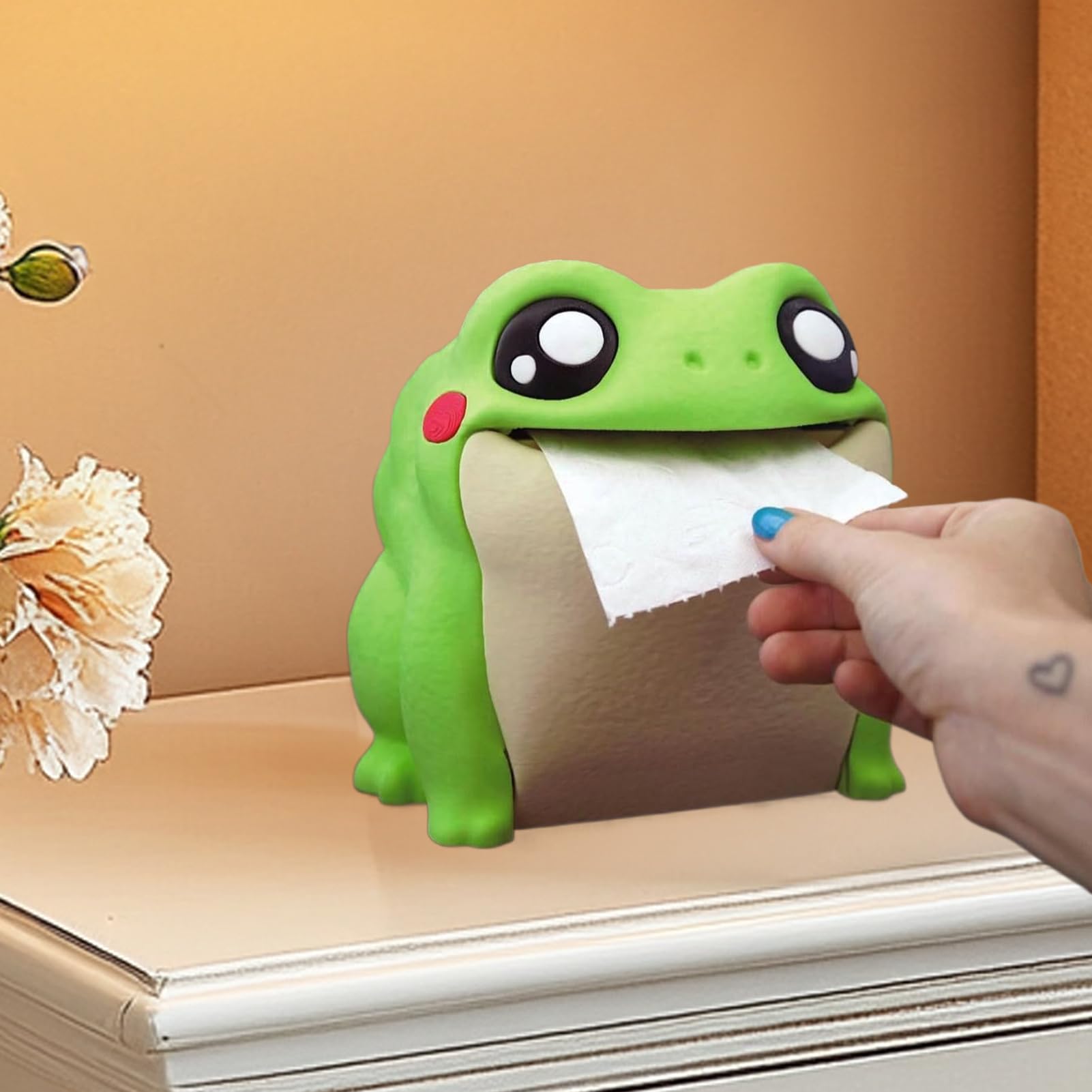 Toilettenpapierhalter, lustiger -Toilettenpapier, Spender, wendbar, 3D-gedrucktes Taschentuchaufbewahrungsregal, Cartoon, stabiles leichtes Design, einfache Montage, Material, mit
