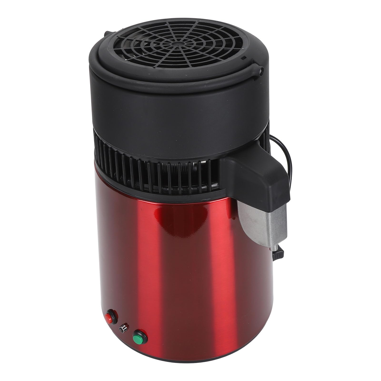 Fdit Destilador de Agua Portátil de 4L, Máquina de Destilación Automática de Acero Inoxidable con Apagado Automático por Sobrecalentamiento para Hogar, Laboratorio, Cocina (Enchufe europeo 220V)