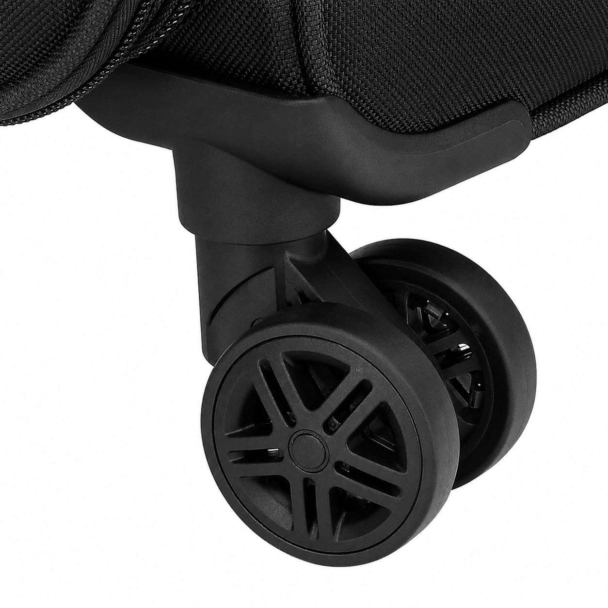 BEIBYE Kofferset Trolley Leichter Stoffkoffer mit Zahlenschloss Schwarz 64cm