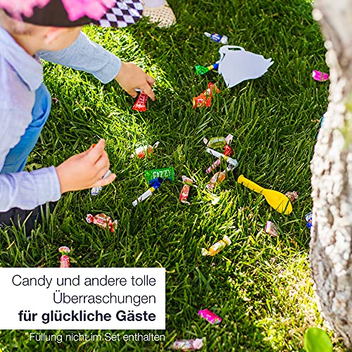 ILP Pinata Draak om te vullen, pinata, verjaardag, jongen voor confetti, partyspellen, piniata met stok en masker, 40 x… - Image 7