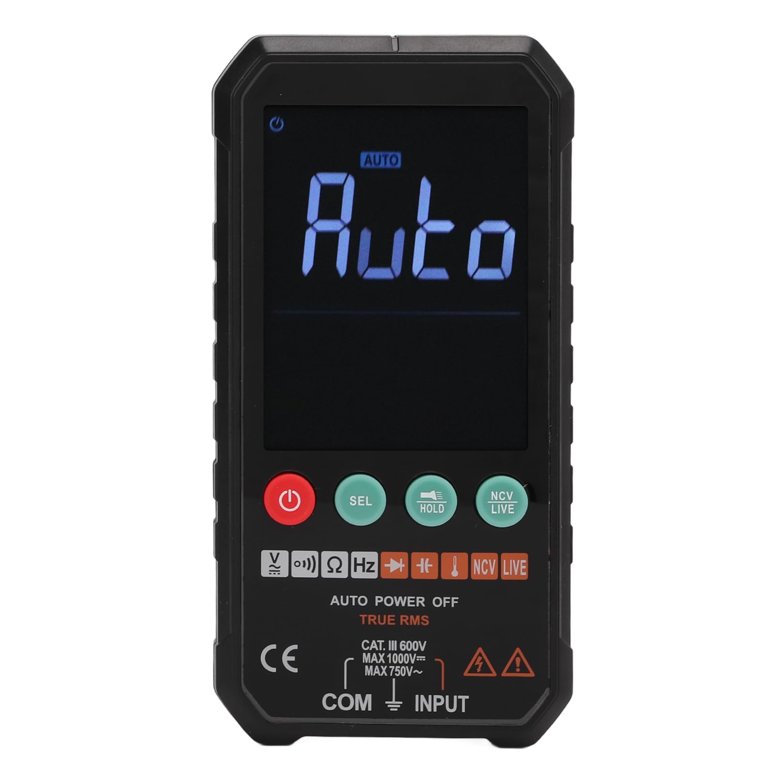 FY107C Inteligentny automatyczny multimetr cyfrowy z wyświetlaczem LCD o rozdzielczości 6000 zliczeń - Miernik testowy rezystancji napięcia 1000 V AC DC - Ręczny miernik o
