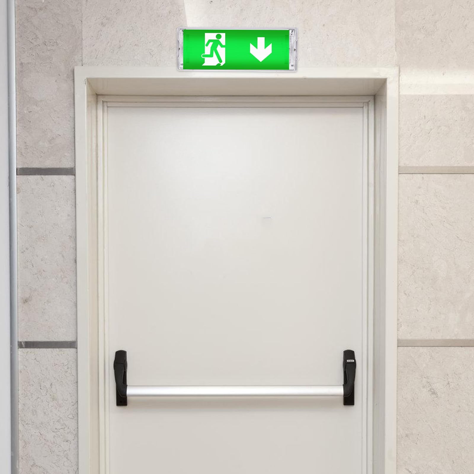 Luce Di Emergenza WIYETY LED - IP65 Impermeabile, 3 Ore Autonomia, Con Segnali Di Uscita - Foto 3