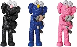 フィギュア ハグ ストリート プロトタイプ フィギュア モデル トレンド デスクトップ オーナメント リビング 高級ライトラックス トレンドトイ カートゥーン ホームデコ ギフト (ピンク)