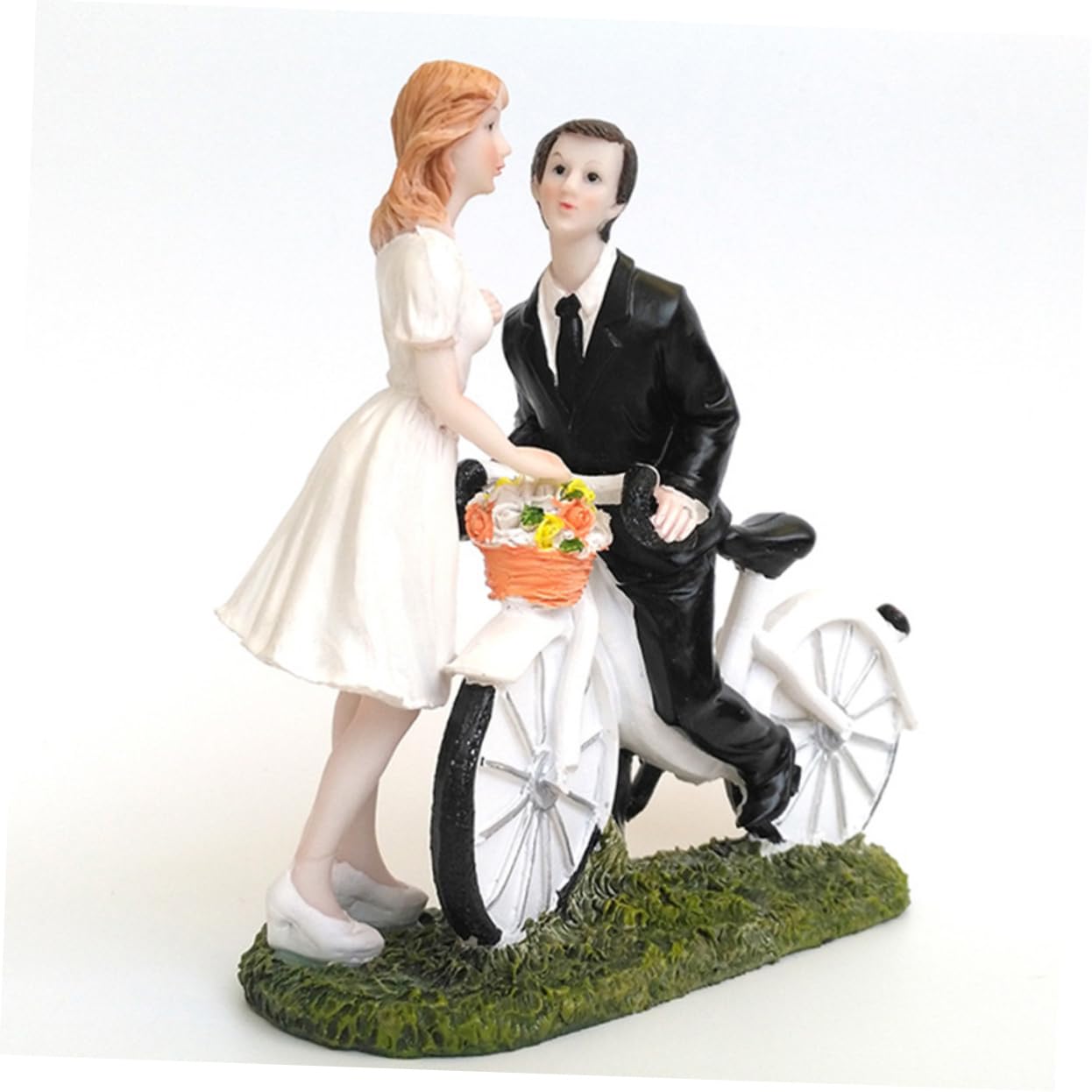 Cabilock 3pièces Figurine De Gâteau De Mariage Décoration Pour Mariés Résine Accessoire De Fête Pour Anniversaires Et Célébrations Souvenir Unique