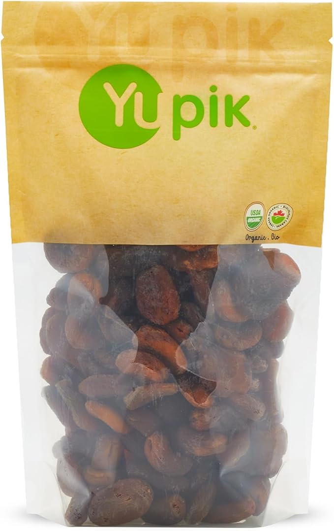Yupik Organic Apricots, 1 kg, 6 Count, Non-GMO, Vegan, Gluten-Free, Dried Fruits, No Added Sugar, Naturally Sweet, Sulphite-Free, Source of Fiber, Healthy Snacks, Ideal for Baking & Topping