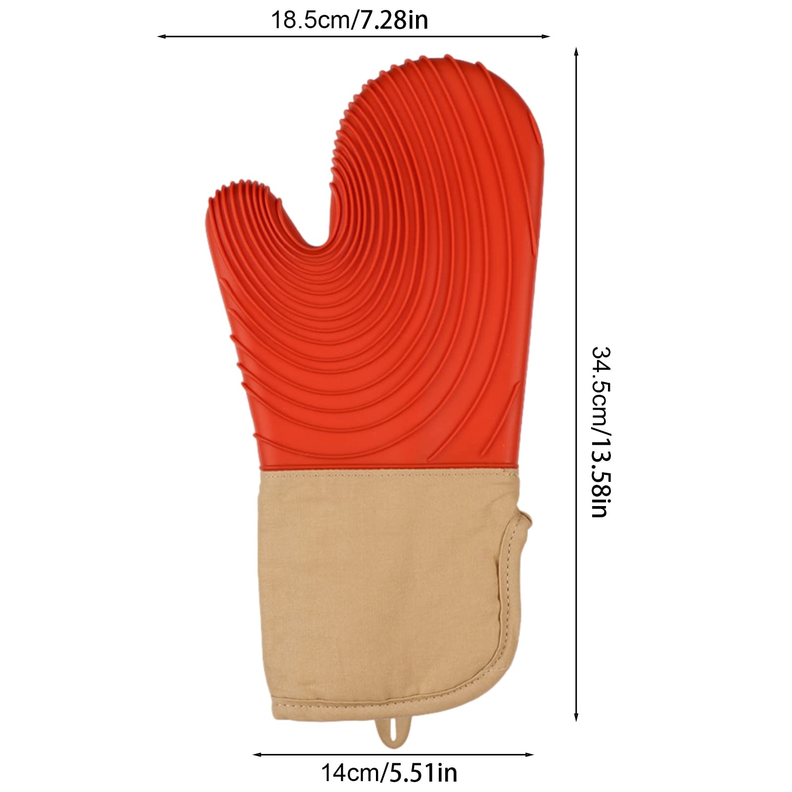AAPIE Manoplas para Horno de Silicona y Tela Soportes para ollas Guantes de Cocina Resistentes al Calor Guantes para Horno Kitchenaid Hornos de microondas