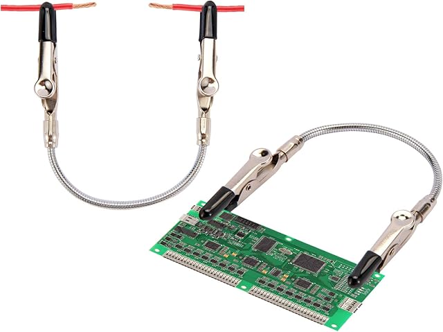 dritte hand löten,2 Stück Helfende Hand mit Flexiblem Schwanenhals,Löthilfe Dritte Hand ,Löt-Leiterplattenhalter Werkzeug mit Krokodilklemmen für Elektronik, Modellbau zubehör und Hobbyarbeiten