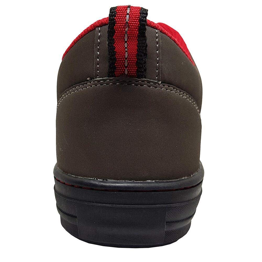 Lee Cooper ‎LCSHOE054 Unisexowe obuwie ochronne robocze SB/SRA w stylu retro baseball nowoczesny design buty robocze BHP, Szary, 38 EU