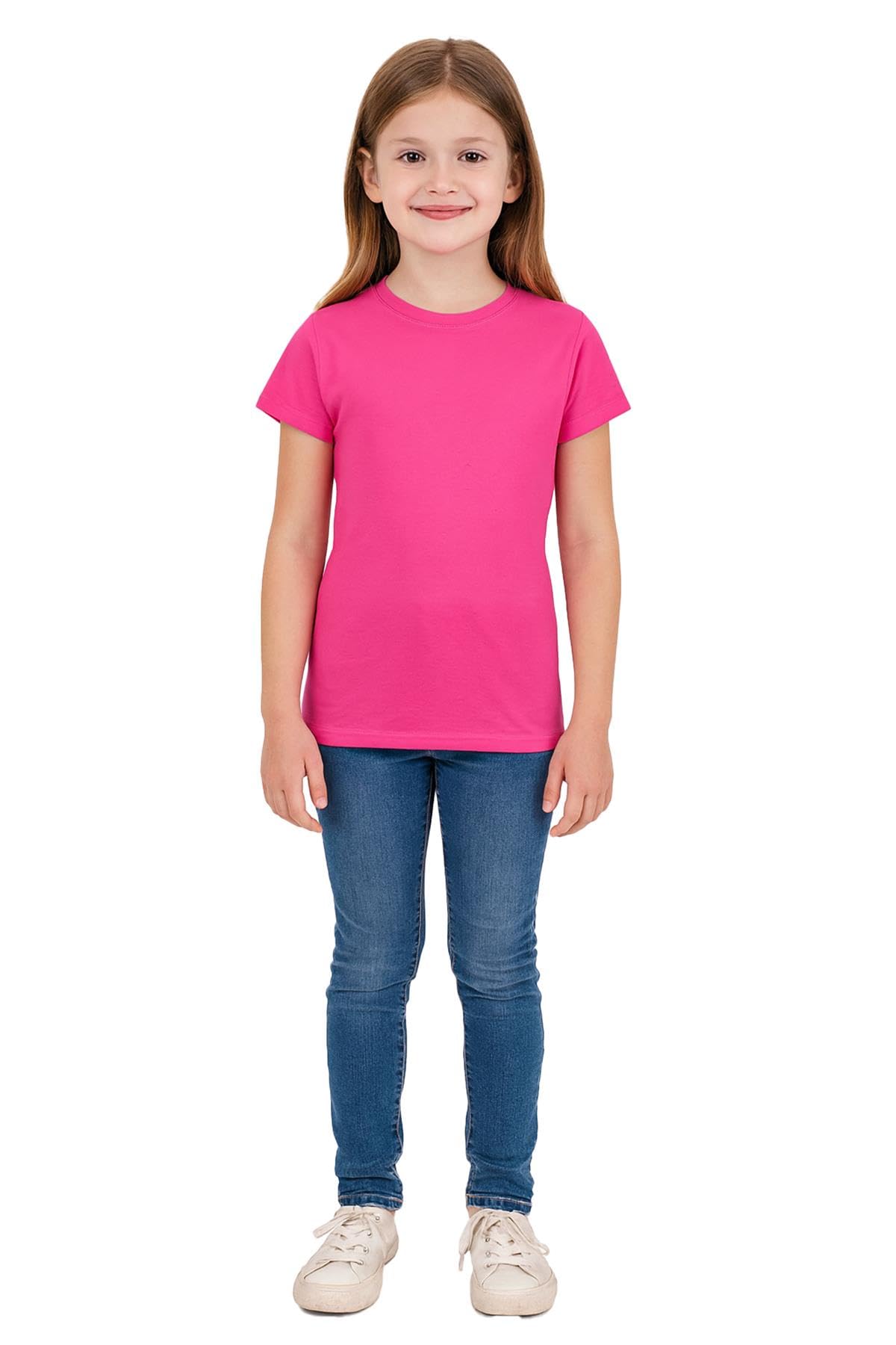 A2Z 4 Kids Girls T Shirts Cotton Plain | Stylish Tie Dye T-Shirt | Soft Feel Trendy Girls Fashion Tees Casual Top New Age 2 3 4 5 6 7 8 9 10 11 12 13 Years