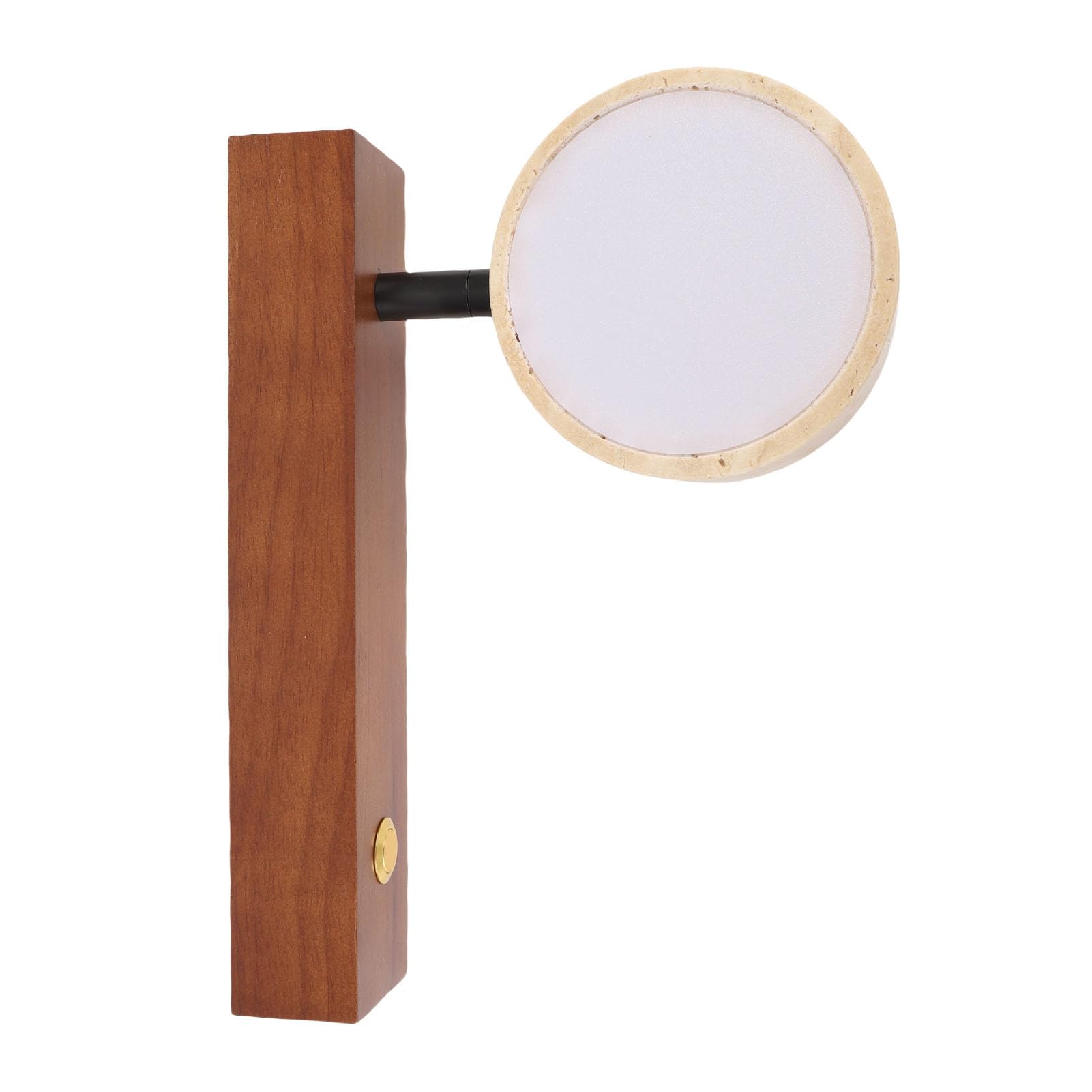 Aplique de pared rústico con foco LED orientable e interruptor para iluminación de interior 7