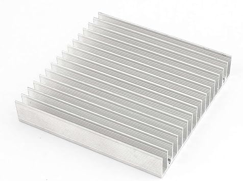 10cm x 10cm x 1.8cm Alüminyum Metal Soğutucu Blok Radyatör Peltier Isı Düşürücü Amfi Led Entegre DVM.101.513