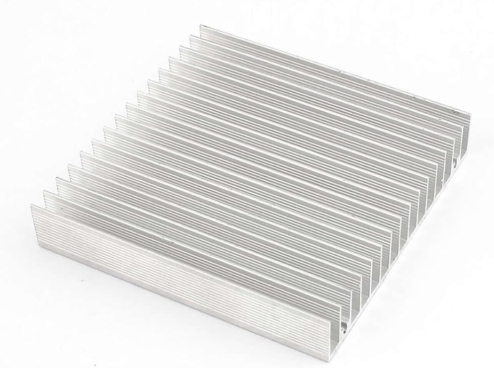10cm x 10cm x 1.8cm Alüminyum Metal Soğutucu Blok Radyatör Peltier Isı Düşürücü Amfi Led Entegre DVM.101.513