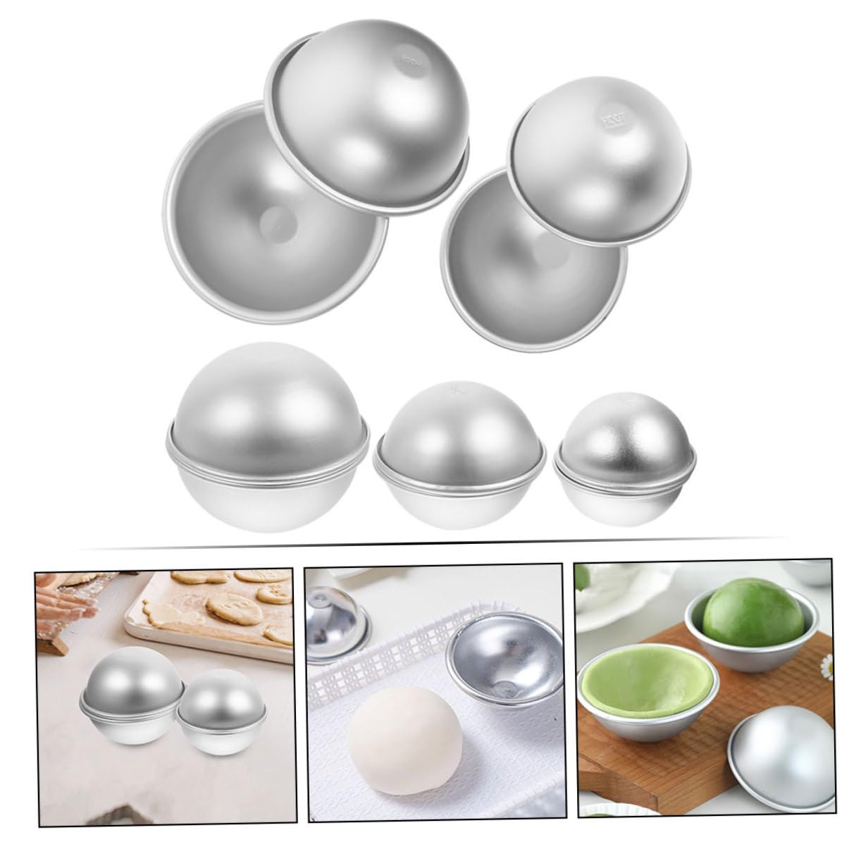 2 Set Stampo Per Dolci Multi Forma Palla Per Creazioni Artigianali Facile Da E Riutilizzabile O Pasticcerie 5 Paia*2