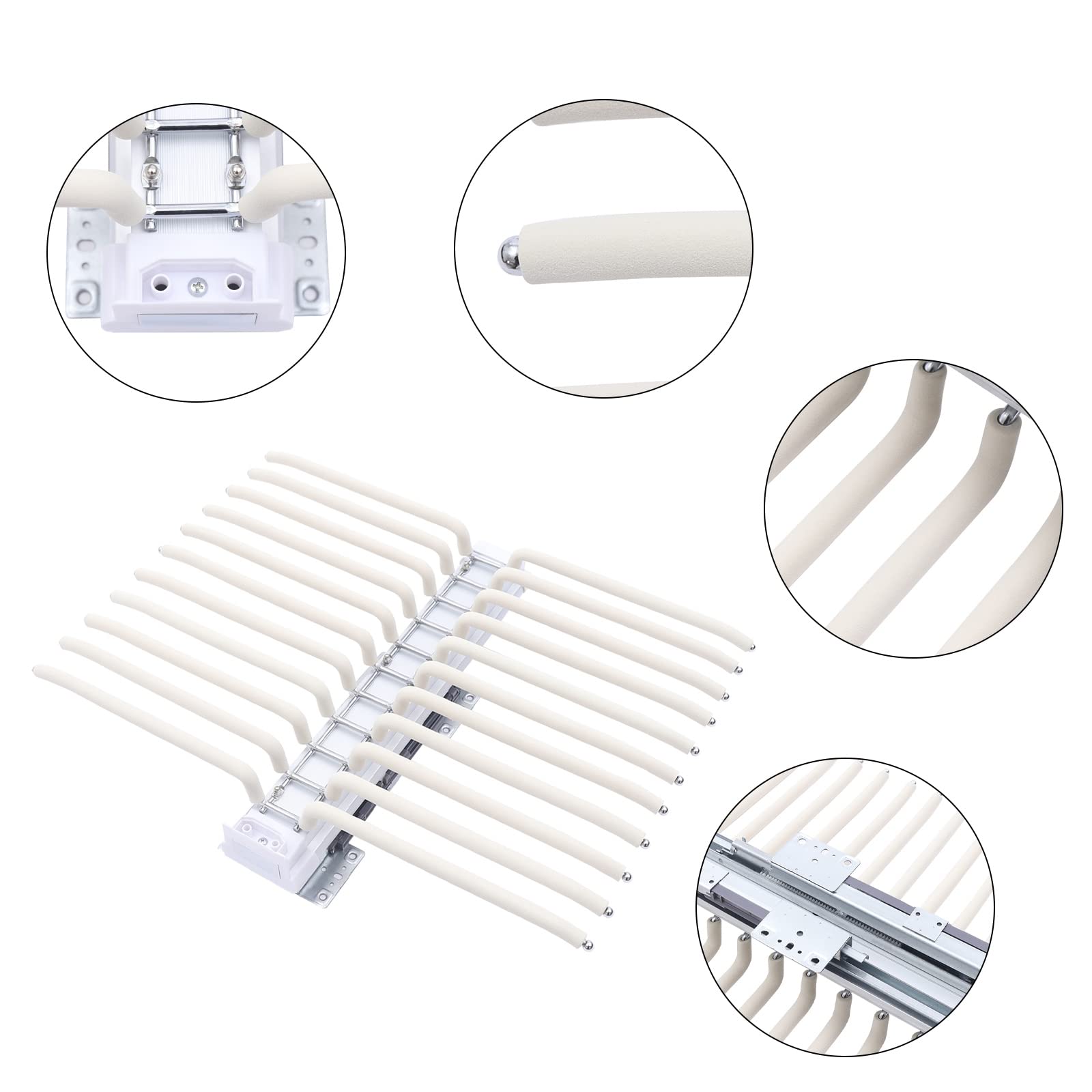 Pull Out Trousers Rack Pants Hanger Pants Organizer Trousers Hanger Clothes Organizers for Trousers Towels Scarves Pants Clothes