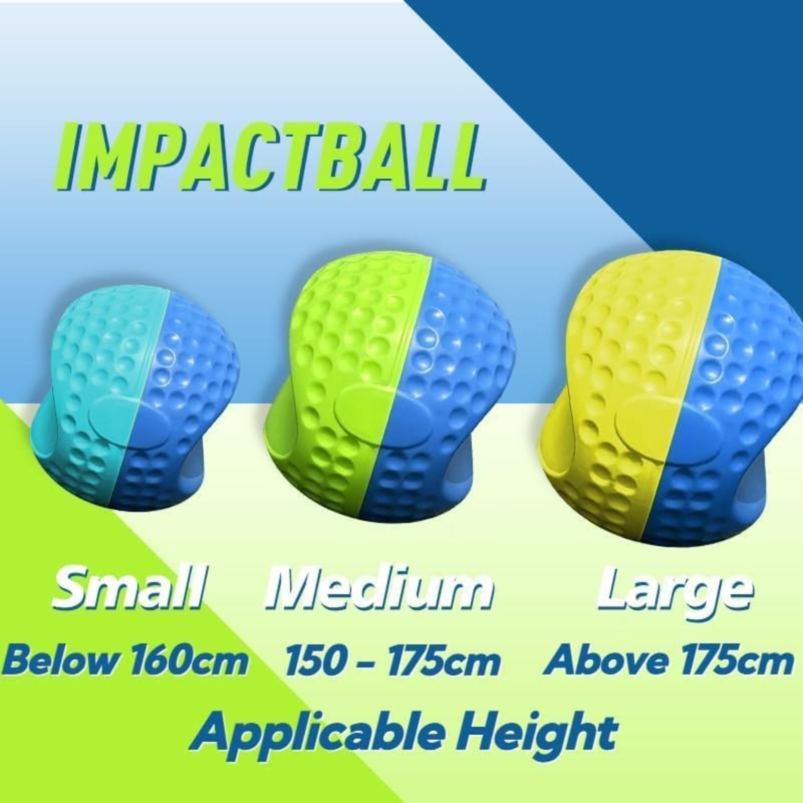 HoldOneLight Tragbarer Golfschwung-Trainer-Ball, Haltungs- und Bewegungskorrekturhilfe, inklusive Trageseil für einfachen Transport, ideal für Anfänger