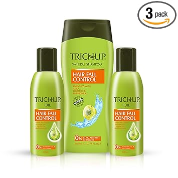 Trichup Hair Fall Control Kit (Hair Fall Control Oil 2 x 200ml, Hair Fall Control Shampoo 200ml) (PACK OF 3)