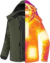 Sponsored Ad - Doumern Official Graphene Men Heated Jacket Coat with 18400 mAh Battery Pack & Adaptor
