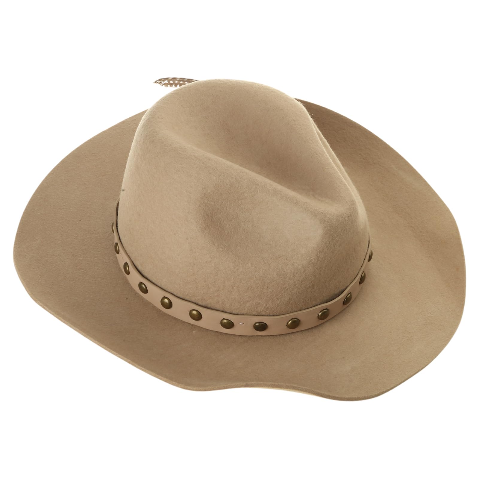 Elegante cappello Fedoras per donne maschili partito con cintura cosplay costume cowboy cappelli hippiesHat spettacoli teatrali cappello a tesa larga per festival musicale