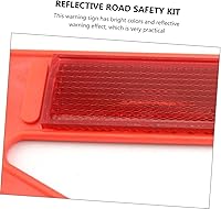 Vista 4 de ERINGOGO Car Road Warn Kit 2pcs Plastic Triangle Reflective Signs Sign Set Safety Triangle Kit Reflective Safety for Car