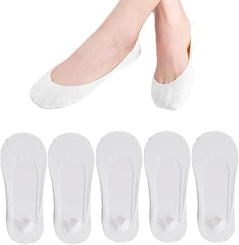BIVOLU No Show Socks Womens - 6 Pairs Liner Flats Low Cut