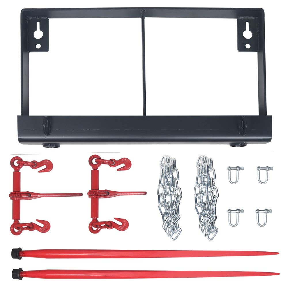 Buy Sulythw Dual 49" Hay Bale Spear Bucket Attachment 3000lbs Front