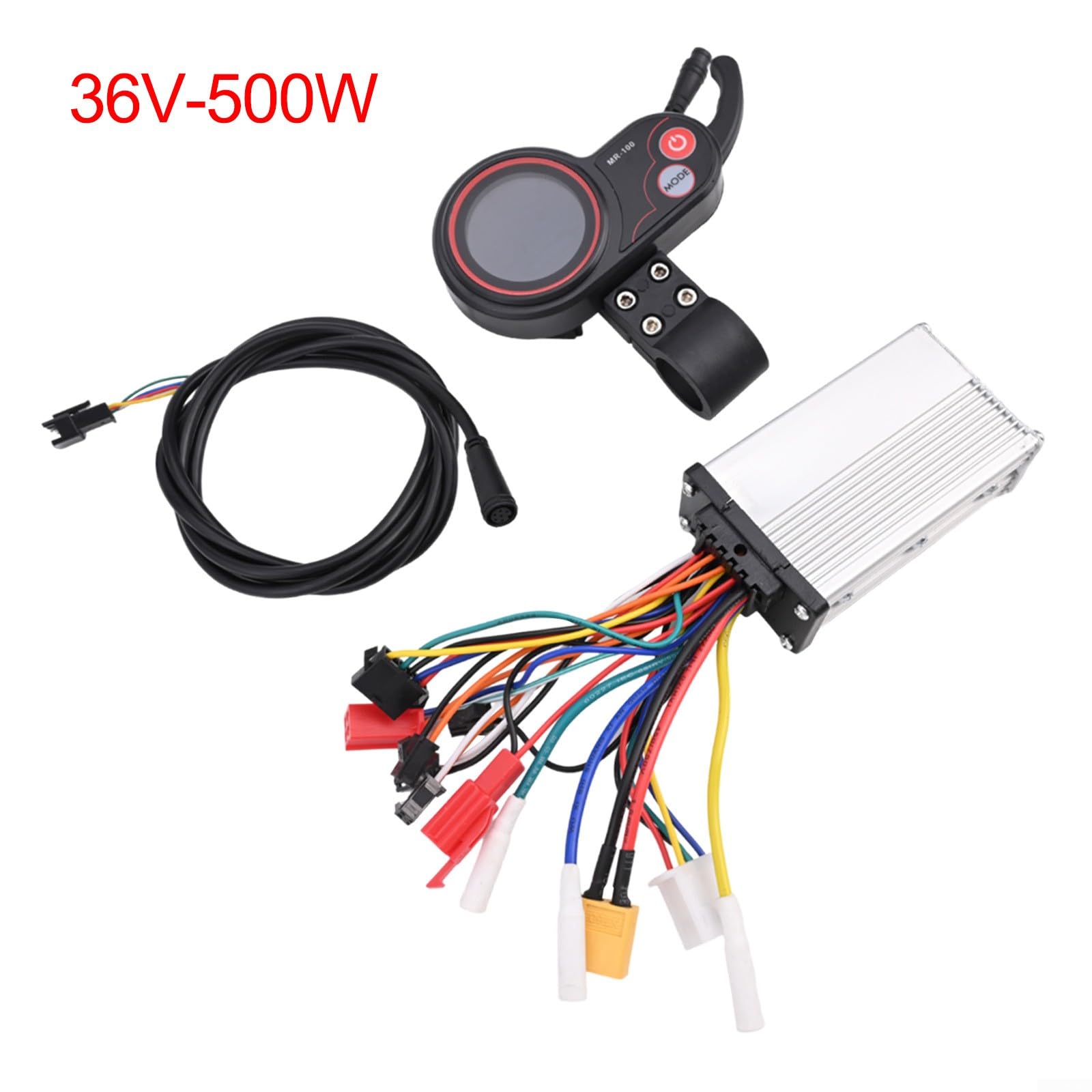 Contrôleur de moteur 500 W 36 V 48 V avec écran LCD pour scooter électrique, panneau de commande et kit de changement de vitesse (36 V)