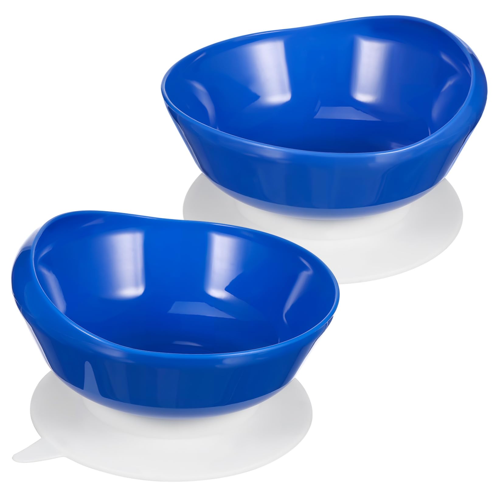 minkissy Elderly Auxiliary Bowl Set Suction Base Spill Proof Eating Aid for Disabled Adults Senior Tableware