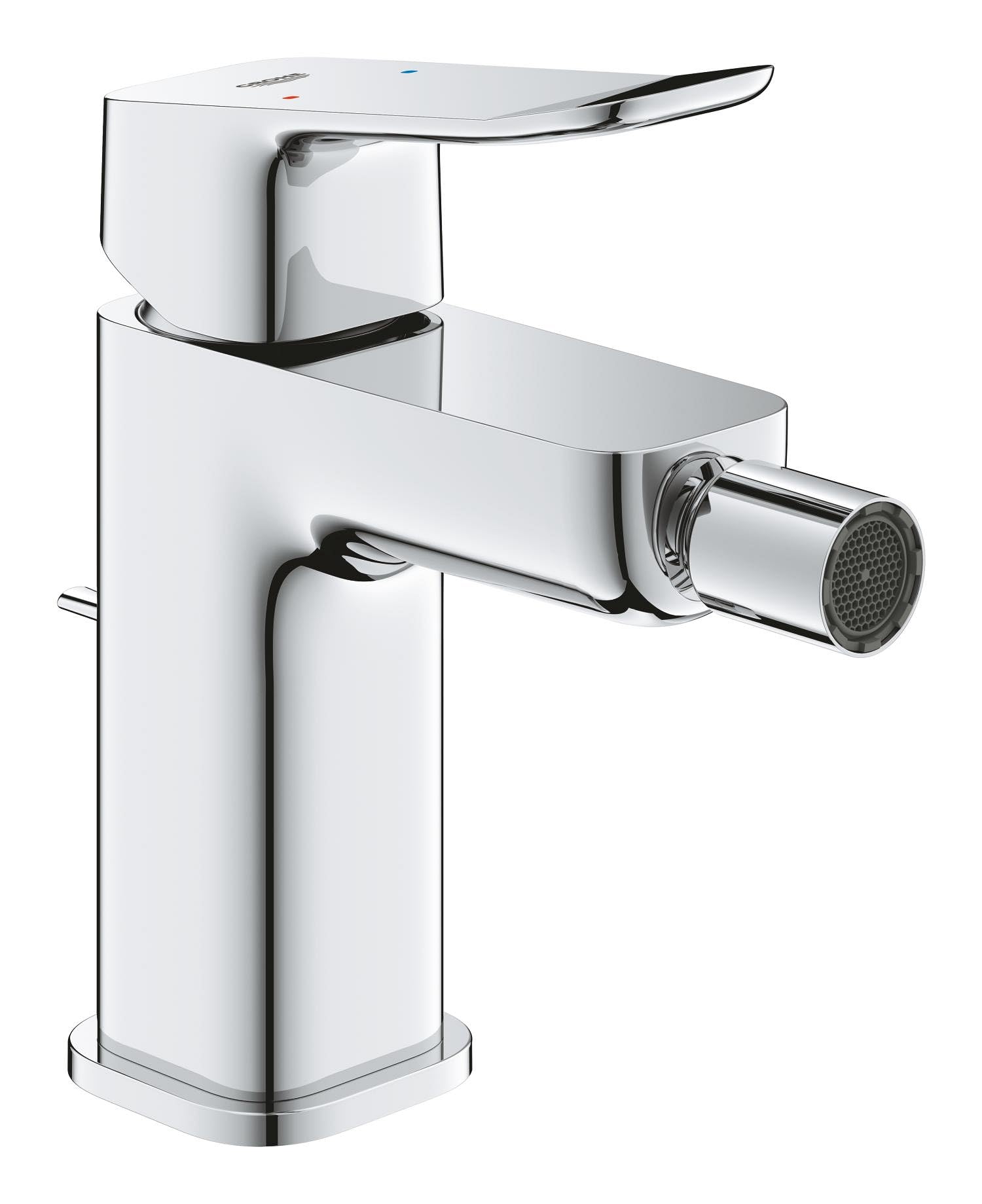 GROHE Dice Mitigeur monocommande Bidet Taille S (Robinet pour bidet de Salle de bain, Avec rotule, Tirette et garniture de vidage, Economie d'eau), Chrome, 1018770000