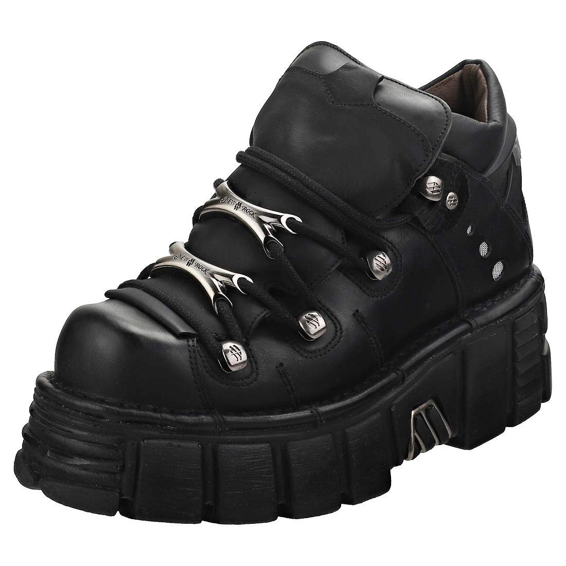 New Rock M106n-s6 - Scarpe con Plateau, Unisex, Colore: Nero
