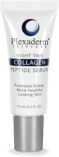 15 mL Night Time Collagen Serum for Firmer, Fuller, more Youthful Looking Skin, Anti-Aging Collagen & Peptide Serum for Women & Men, Paraben-Free, Developed in the USA
