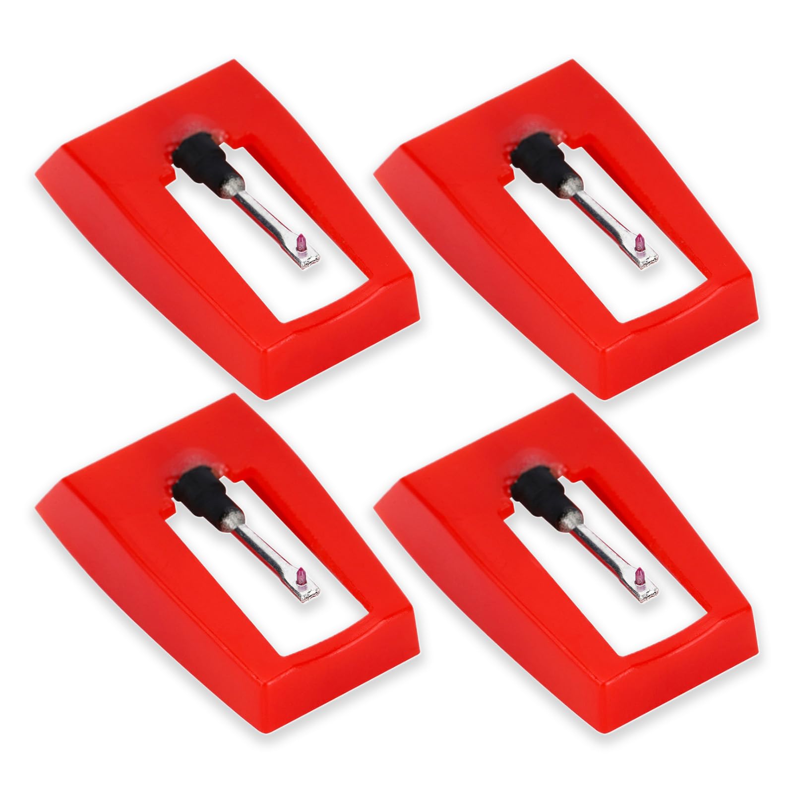 Record Player Needles, Turntable Stylus Replacement, 4 Pack