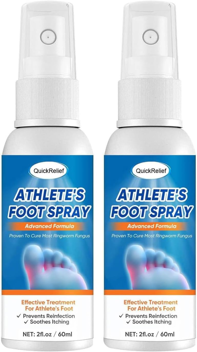 Portable Foot Spray – Fast Relief for Athlete’s Foot, Fungal Itch, Natural Antifungal Solution,2Pcs per Pack,in Stock USA, Fast Delivery.