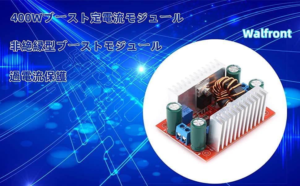 Miniatura 5 de Convertidor de aumento de corriente constante de 400W DC-DC Módulo de potencia elevador controlador LED 8.5-50V a 10-60V Boost convertidor de